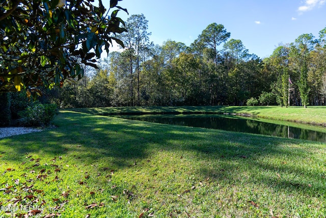 1854 W Cobblestone Ln, Saint Augustine, FL 32092 - view of grassy yard with a water view