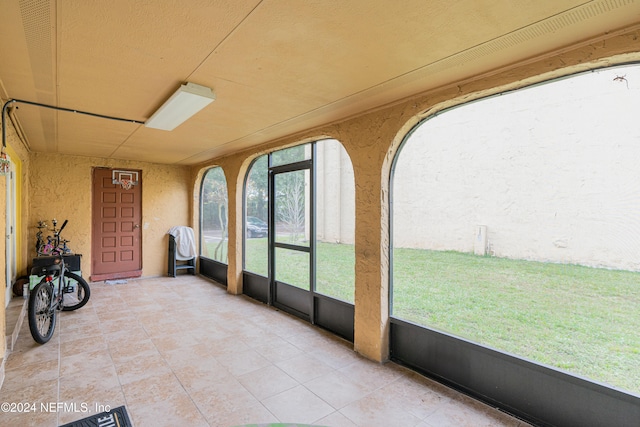 view of sunroom / solarium