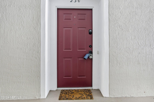 view of entrance to property