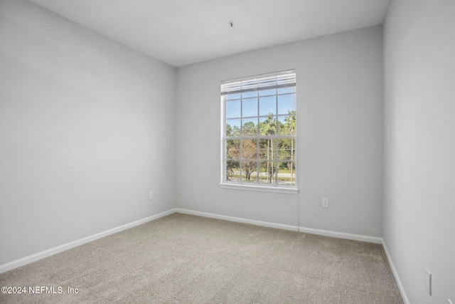 view of carpeted empty room