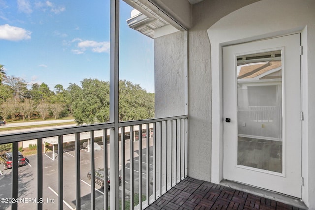 view of balcony