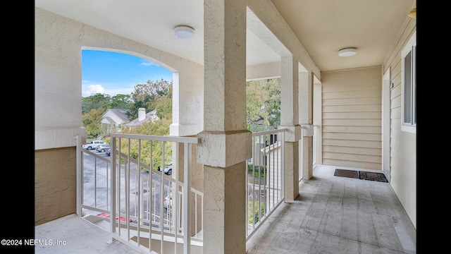 view of balcony