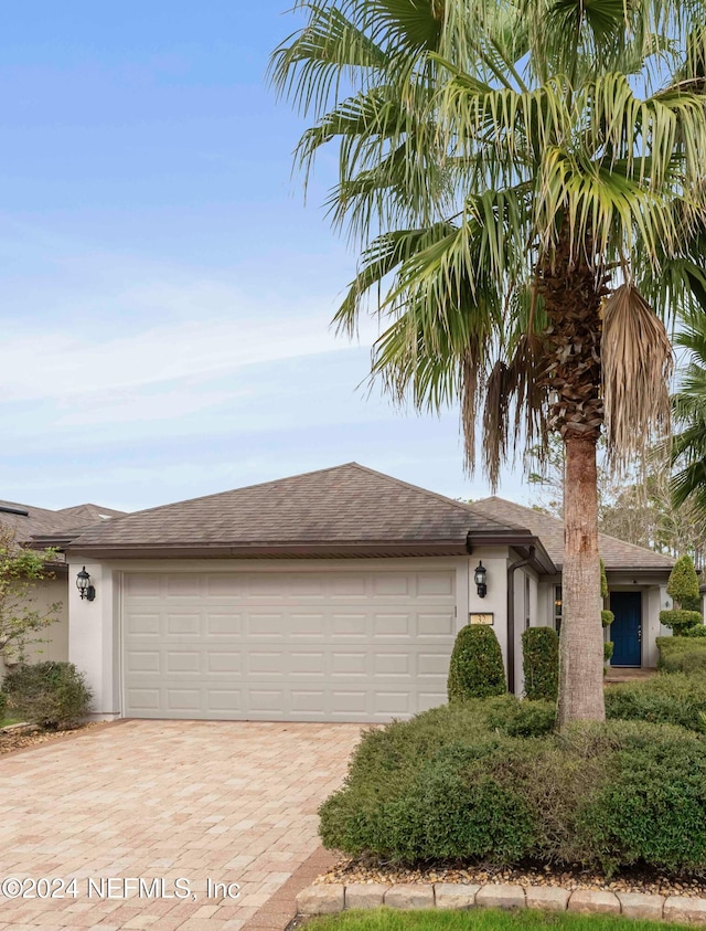 ranch-style house with a garage