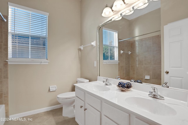 2176 Autumn Cove Cir, Fleming Island, FL 32003 - full bath featuring tile patterned floors and double vanity