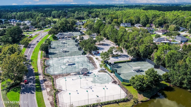 2176 Autumn Cove Cir, Fleming Island, FL 32003 - aerial overview of property's location with a heavily wooded area and a large body of water