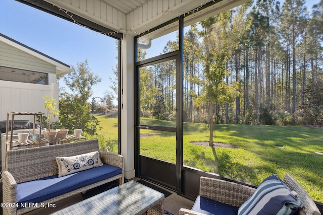 view of sunroom / solarium