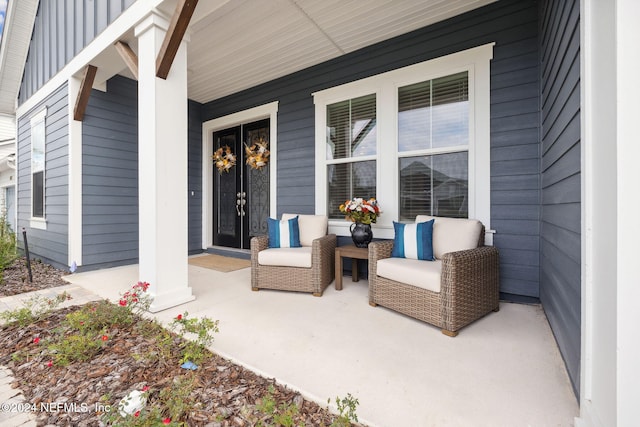 view of patio / terrace with a porch