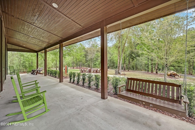 view of patio / terrace with a porch