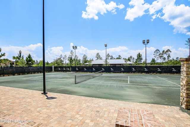 view of tennis court