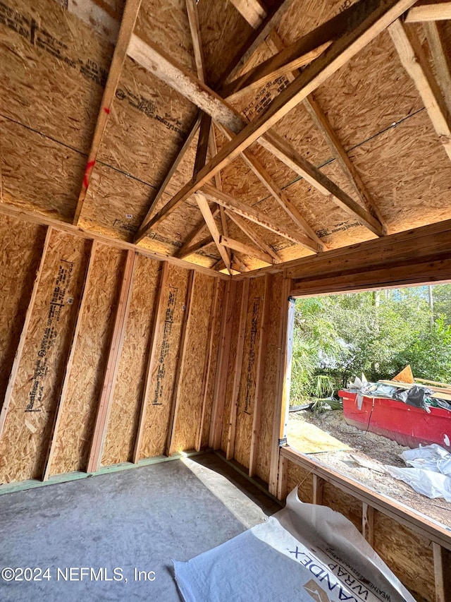 view of storage room