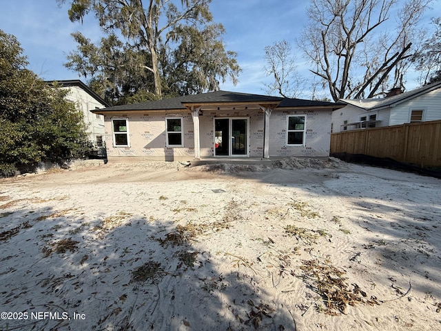 rear view of house featuring a patio area