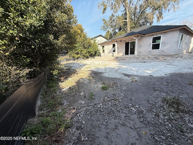 view of rear view of property