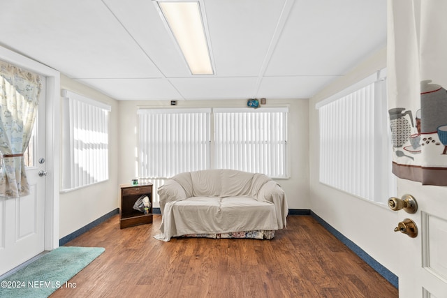 interior space featuring dark hardwood / wood-style floors