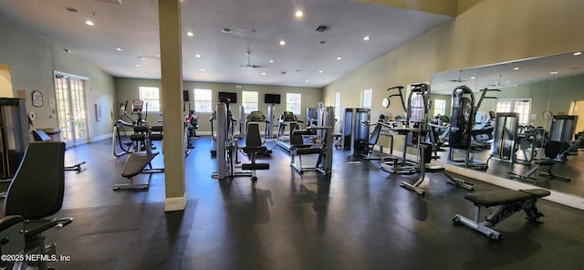 view of workout area