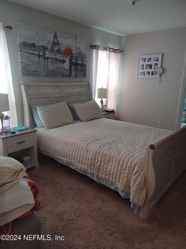 bedroom with carpet floors