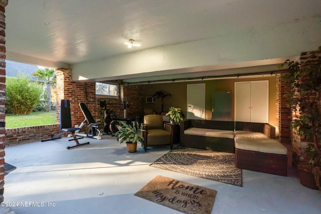 view of patio / terrace with an outdoor hangout area