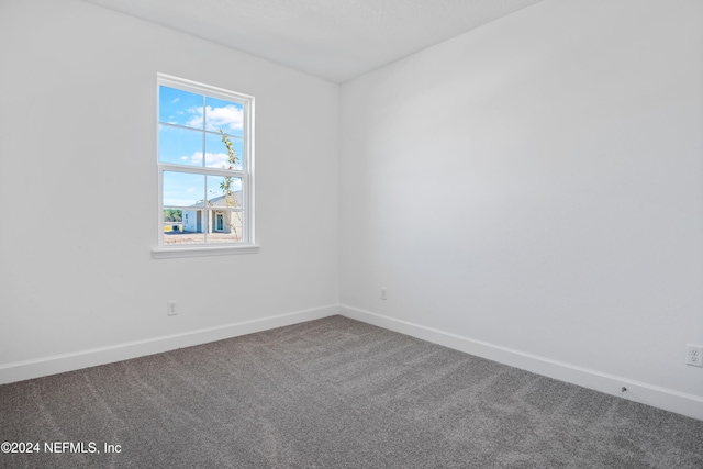 spare room featuring carpet