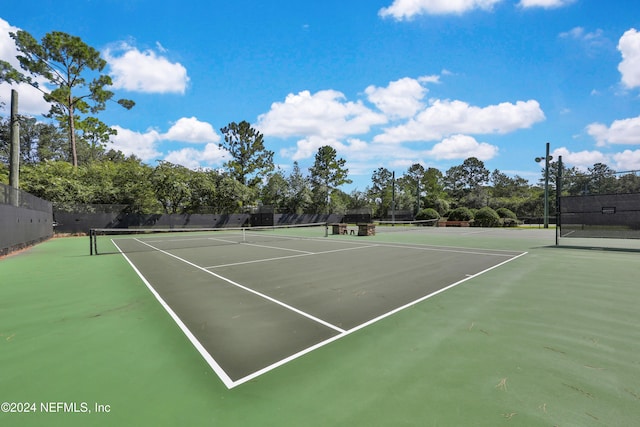 view of tennis court