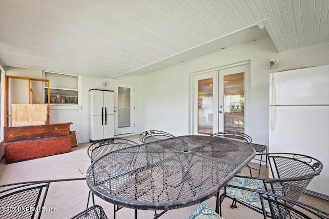 view of patio / terrace with french doors