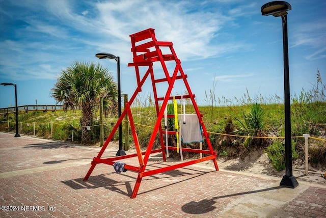 view of jungle gym