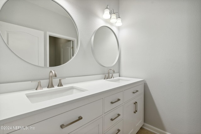 bathroom featuring vanity