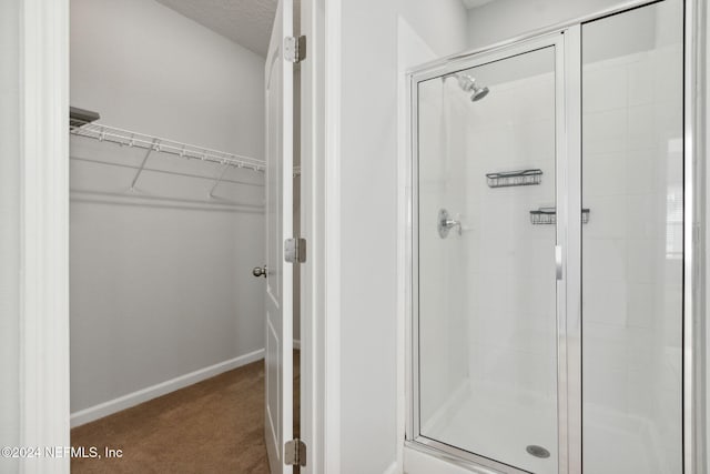 bathroom with walk in shower