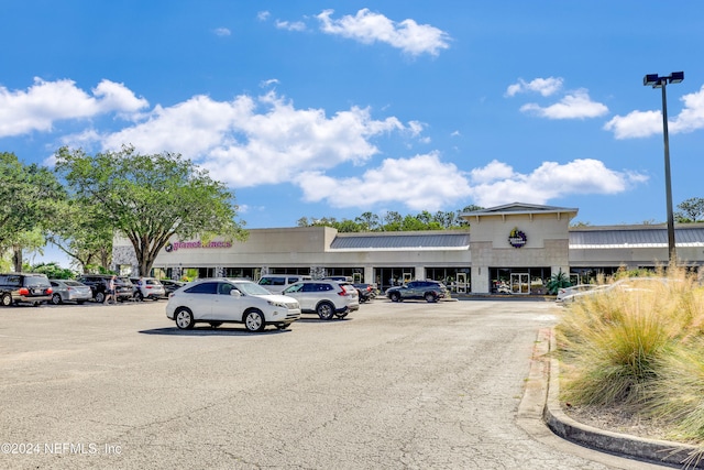 view of parking / parking lot