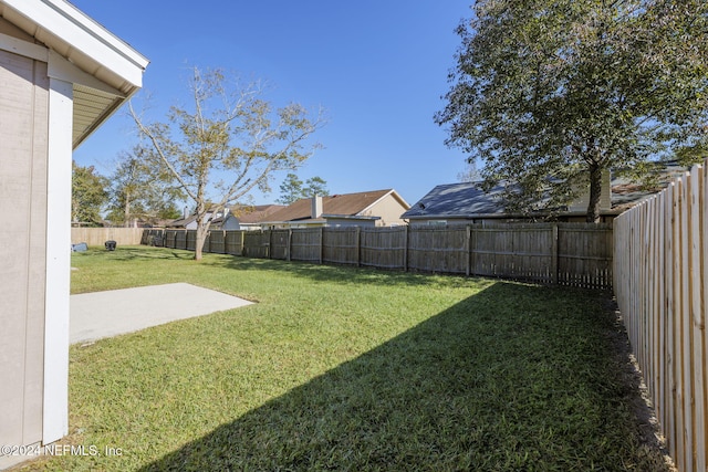 view of yard featuring a patio