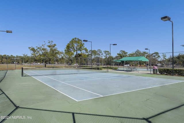 view of tennis court