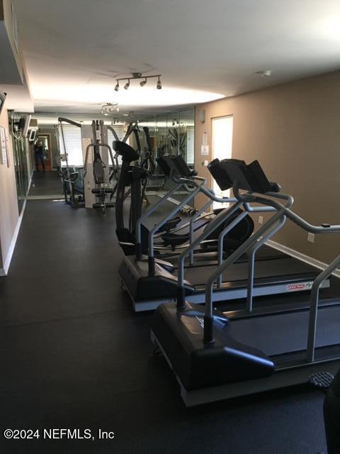 5375 Ortega Farms Blvd Unit 807, Jacksonville, FL 32210 - workout area with baseboards