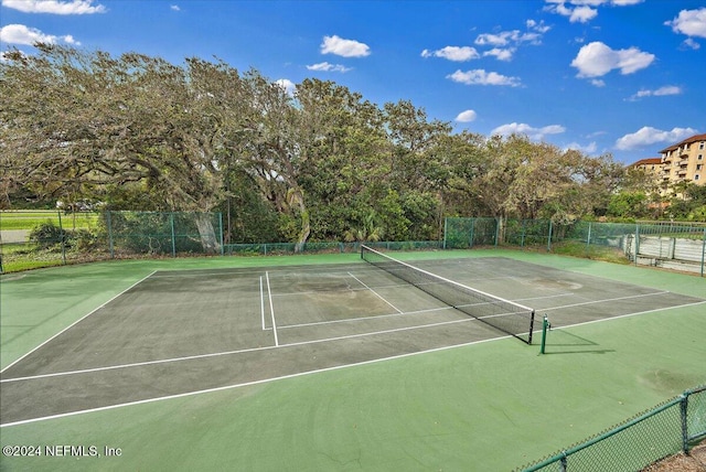 view of tennis court