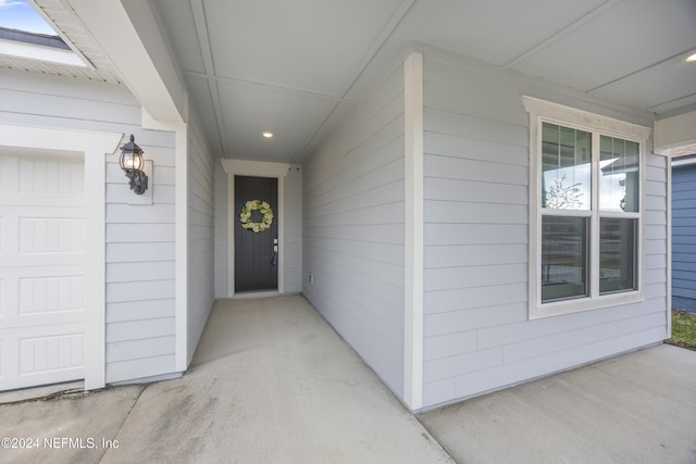 view of entrance to property