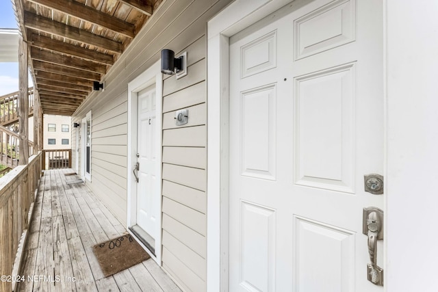 410 1st St S Unit C, Jacksonville Beach, FL 32250 - view of wooden porch