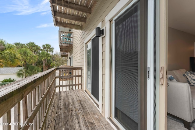 view of balcony