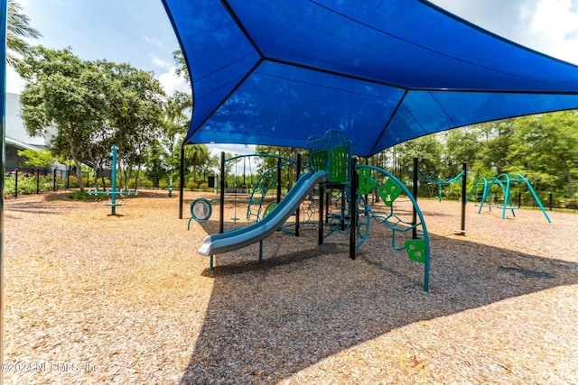 view of jungle gym