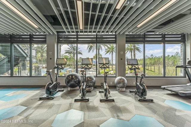 view of workout area