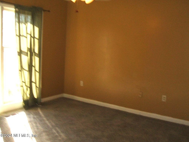 view of carpeted empty room