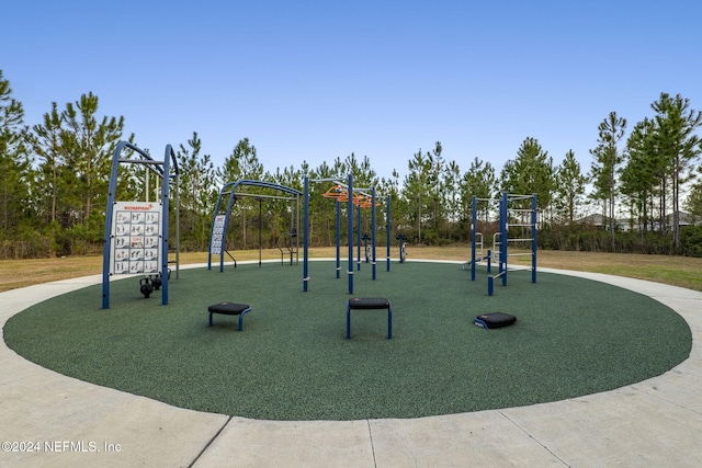 view of play area