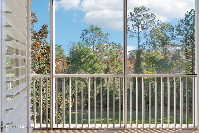 view of balcony