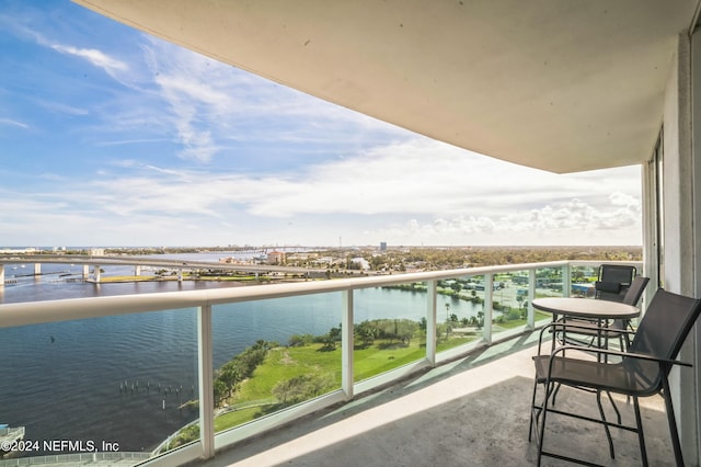 231 Riverside Dr Unit 1203-1, Daytona Beach, FL 32117 - balcony with a water view