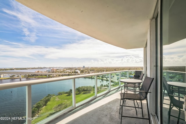 231 Riverside Dr Unit 1203-1, Daytona Beach, FL 32117 - balcony with a water view