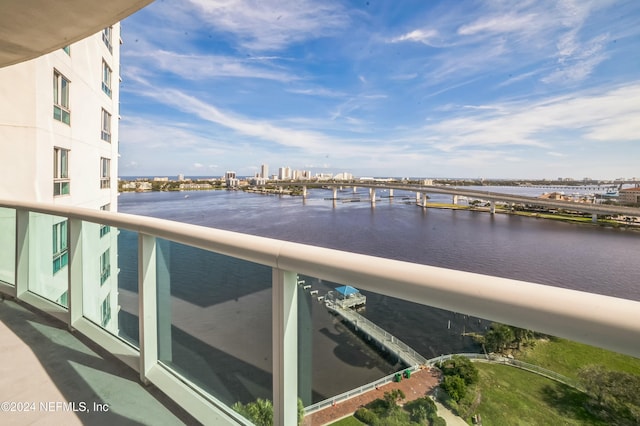 231 Riverside Dr Unit 1203-1, Daytona Beach, FL 32117 - water view with a notable bridge