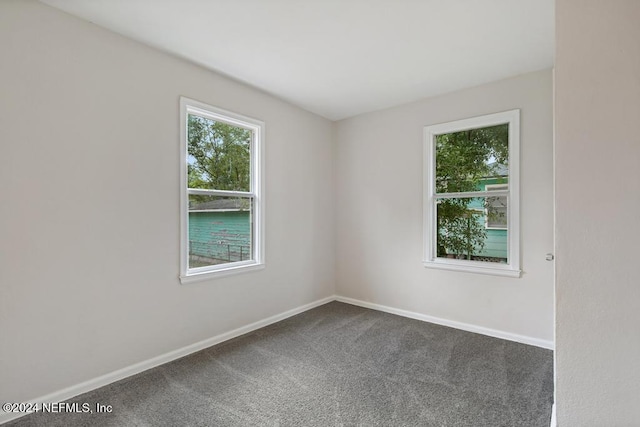 view of carpeted empty room