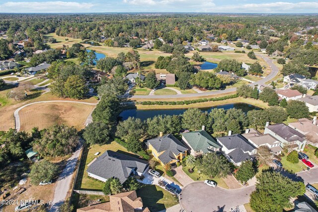 3370 Turkey Creek Dr, Green Cove Springs, FL 32043 - aerial overview of property's location featuring a large body of water and nearby suburban area