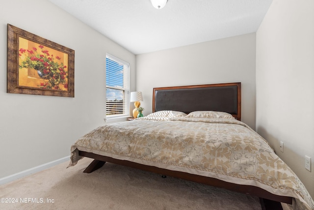 bedroom with carpet flooring