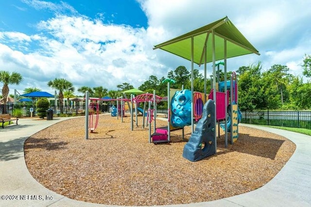 view of play area