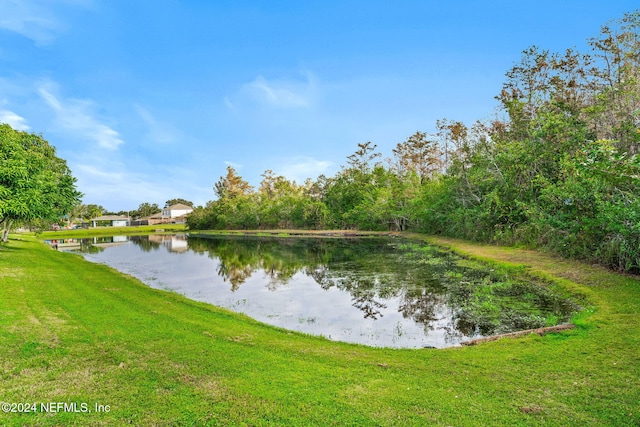 view of water feature