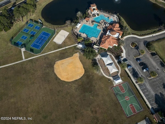 birds eye view of property