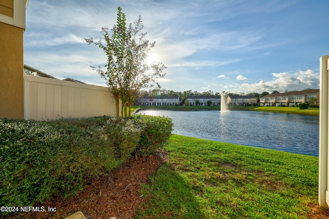 view of water feature