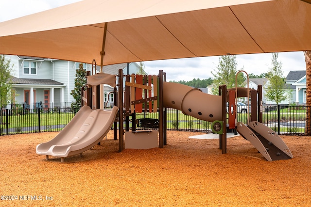 view of jungle gym